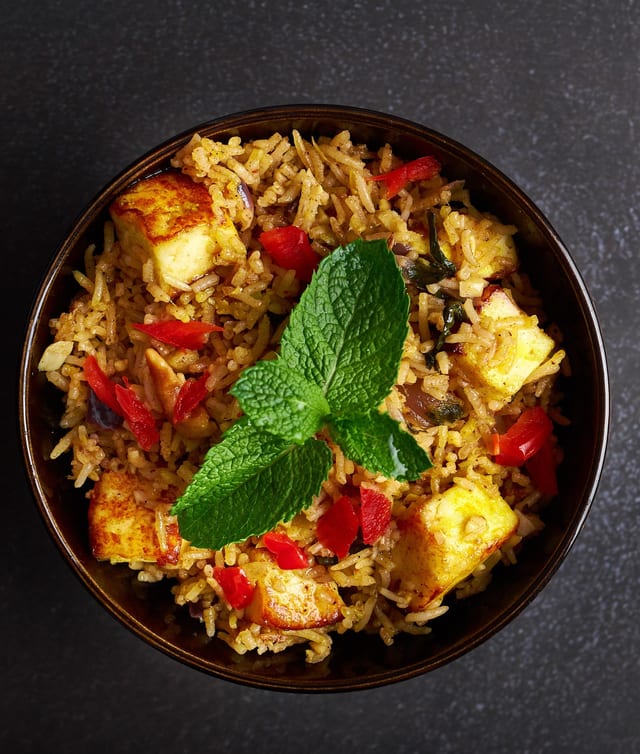 Paneer Biriyani.