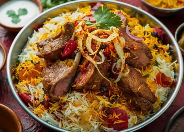 LAMB BIRIYANI.