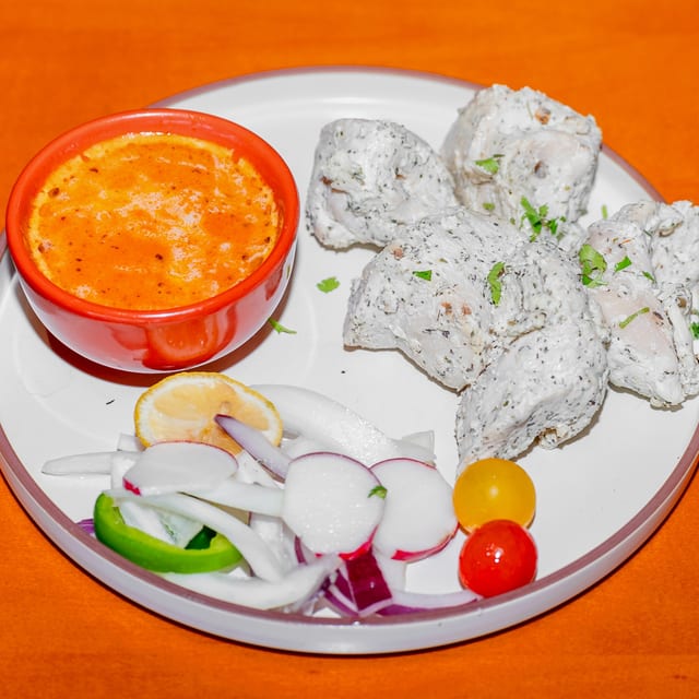 Chicken Malai Kebab.