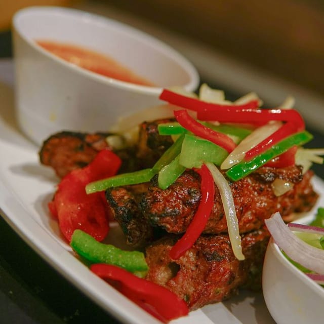 Lamb Seekh Kebab.