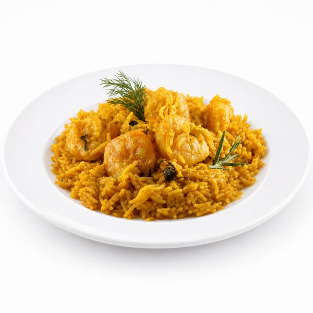 Shrimp Biryani.