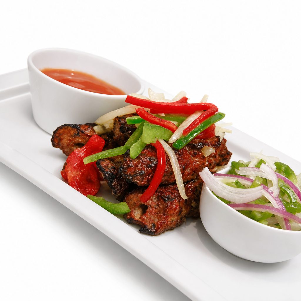 Lamb Seekh Kebab.