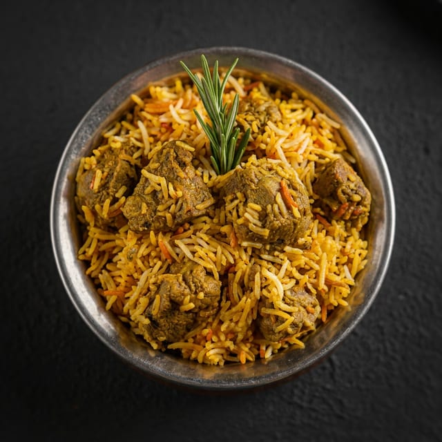 Goat Biryani.