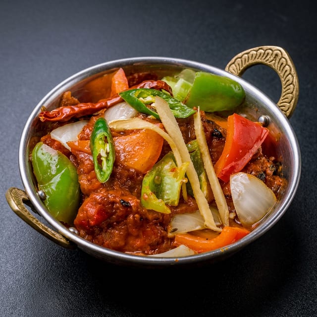 Kadai (Jalfrezi).