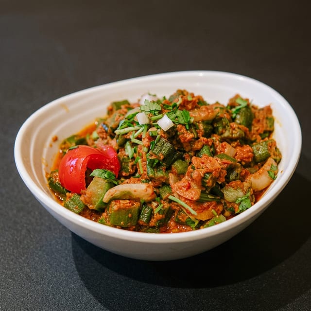 Crispy Bhindi Masala.