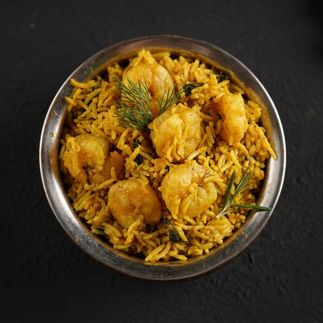 Shrimp Biryani.