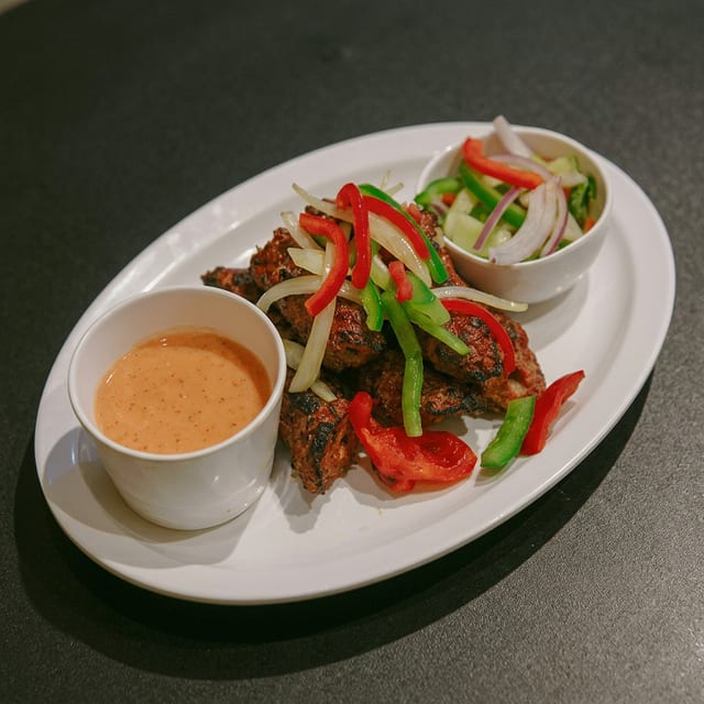Lamb Seekh Kebab.